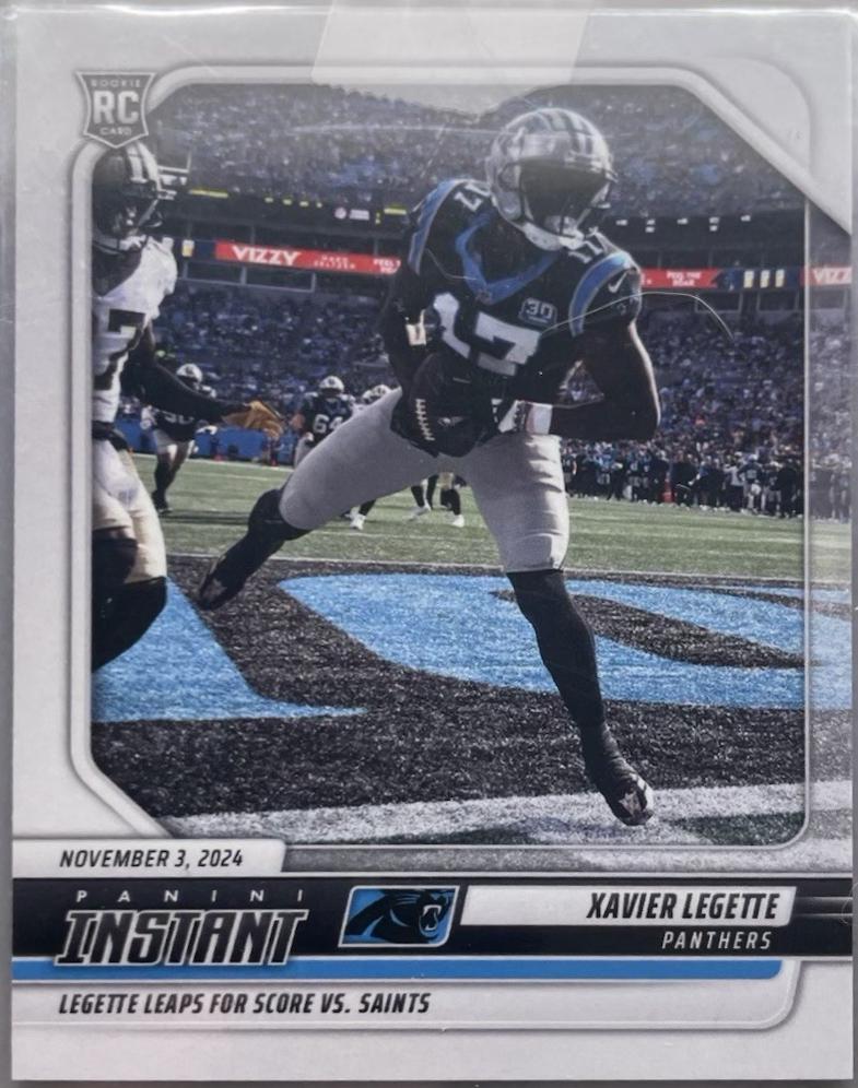 Xavier Legette #124 Football Cards 2024 Panini Instant