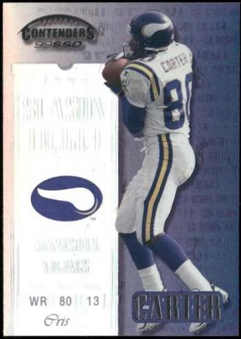 Chris Carter #5 Football Cards 1999 Playoff Contenders Ssd
