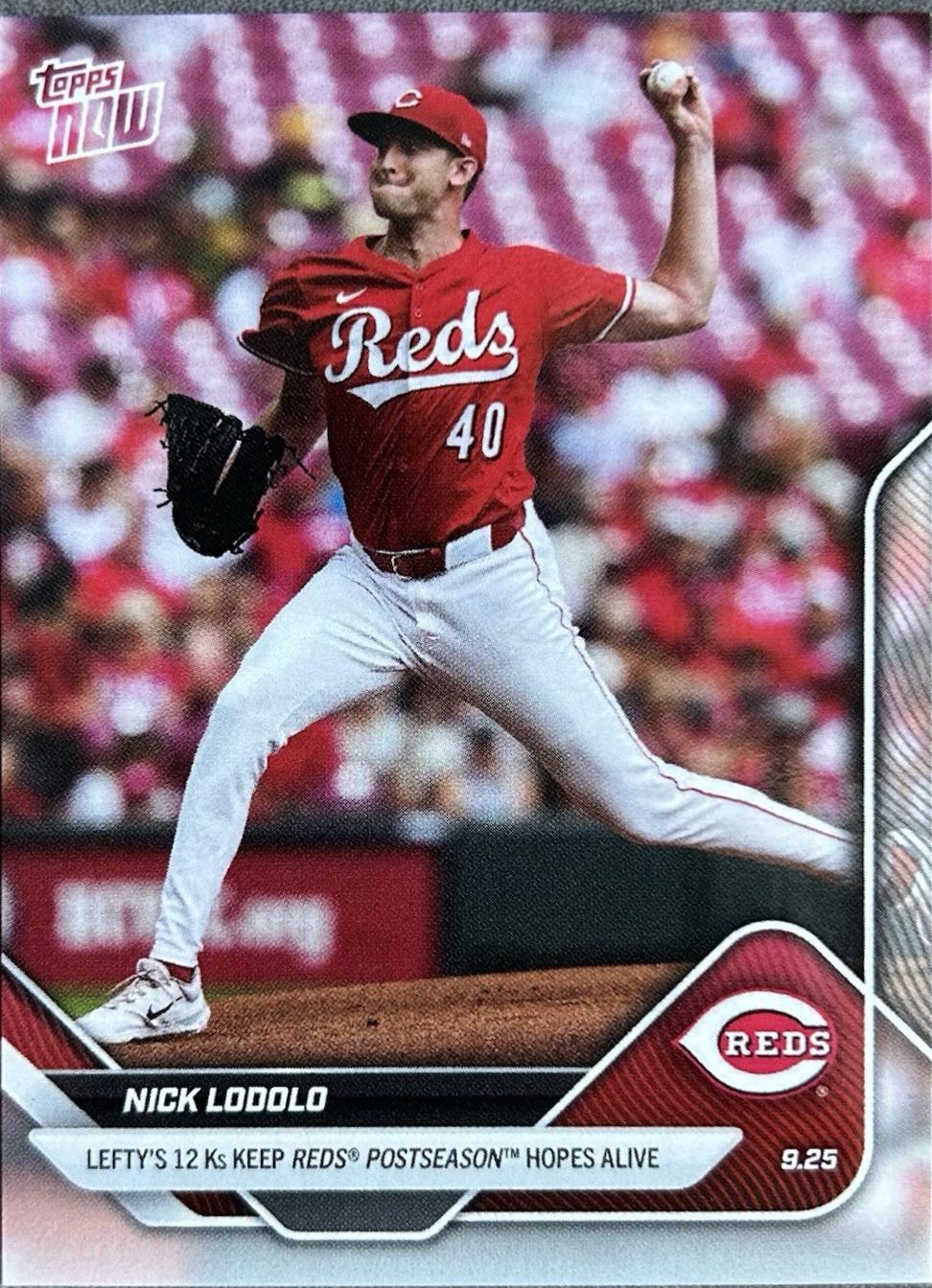 Nick Lodolo #768 2025 Topps Now Baseball