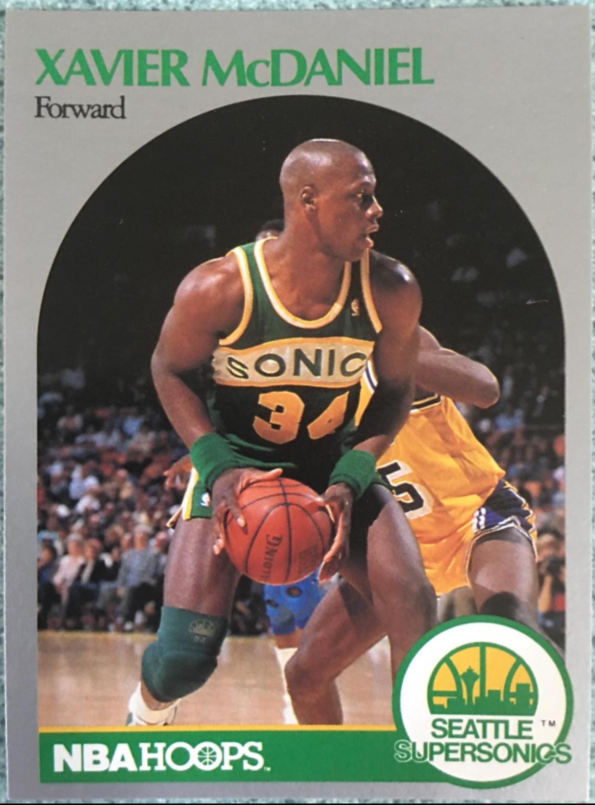 Xavier McDaniel #280 Basketball Cards 1990 Hoops