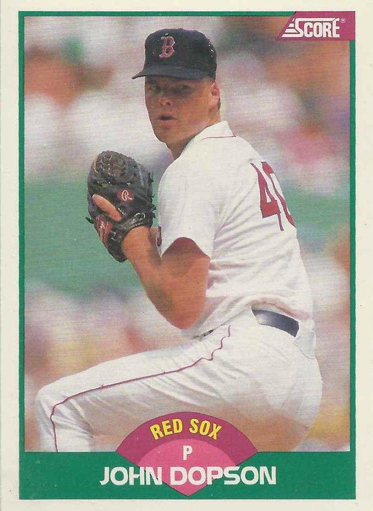 John Dopson #40T Baseball Cards 1989 Score Traded