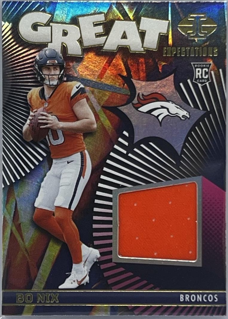 Bo Nix #GE-BNX Football Cards 2024 Panini Illusions Great Expectations