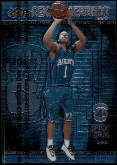 Baron Davis #NG15 Basketball Cards 1999 Finest Next Generation