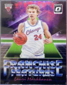 Lauri Markkanen #5 Basketball Cards 2018 Panini Donruss Optic Franchise Features