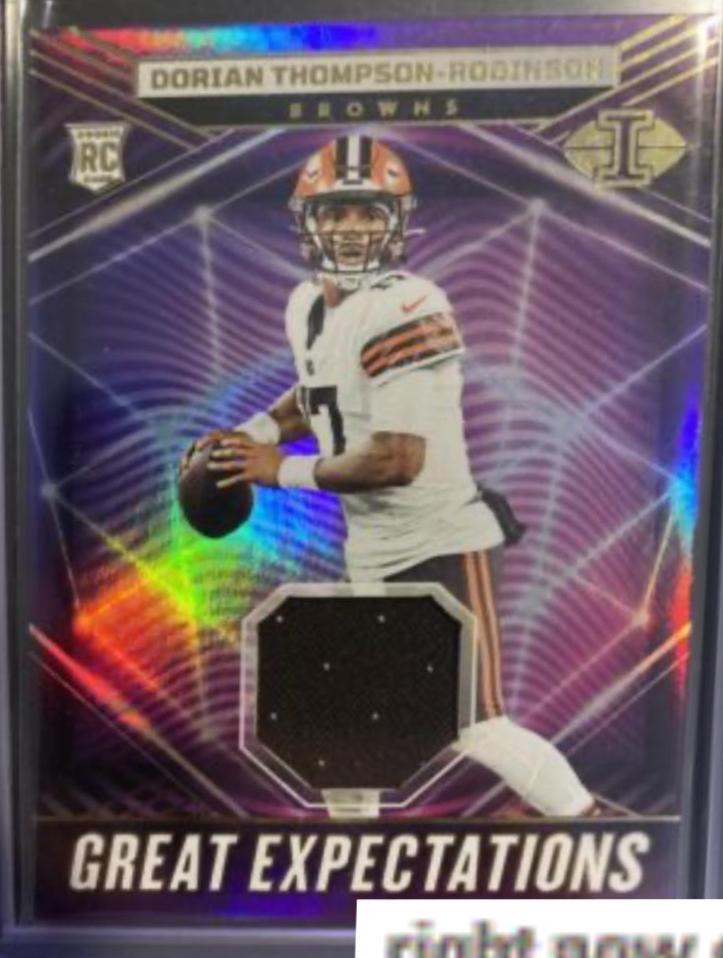Dorian Thompson-Robinson #GE-DTR Football Cards 2023 Panini Illusions Great Expectations