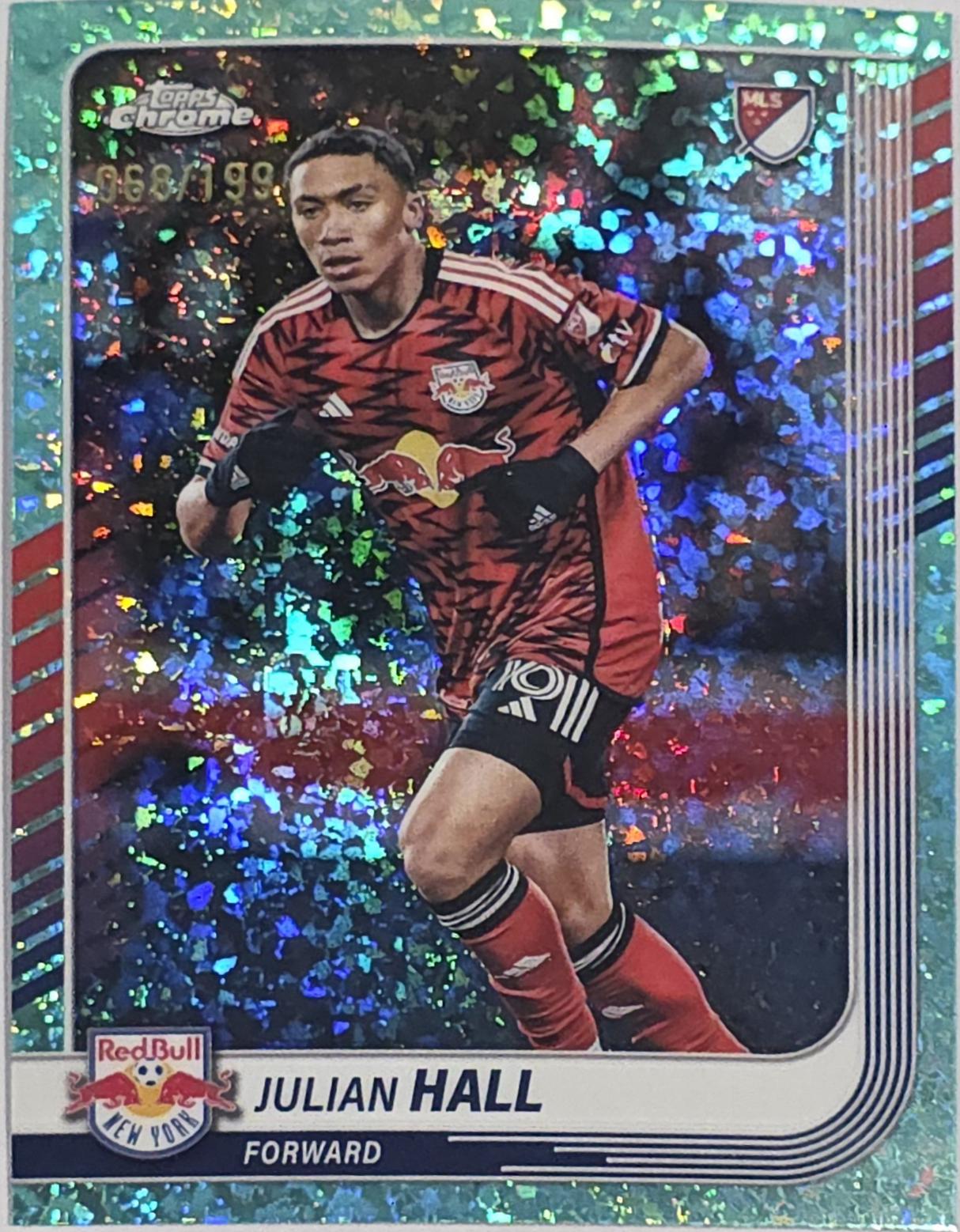Julian Hall [Aqua Mini-Diamonds Refractor] #16