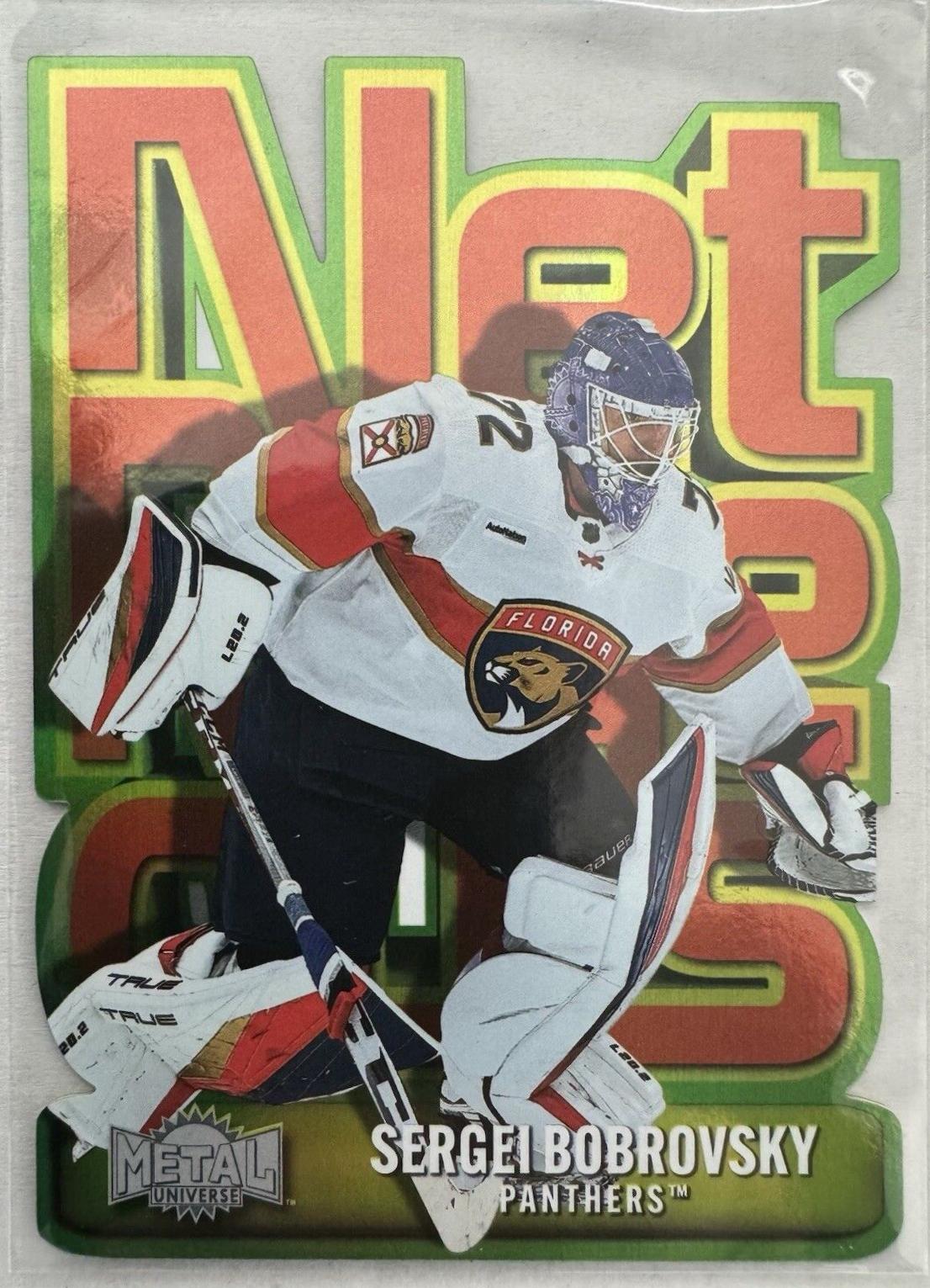 Sergei Bobrovsky #23 Hockey Cards 2023 SkyBox Metal Universe Net-Rageous