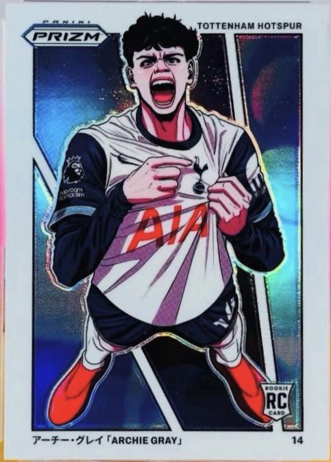 Archie Gray #5 Soccer Cards 2024 Panini Prizm Premier League Manga