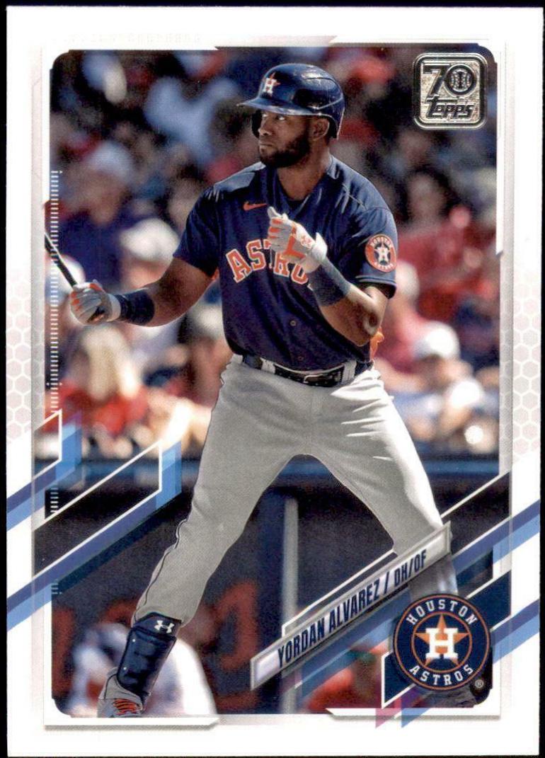 Yordan Alvarez #300 Baseball Cards 2021 Topps