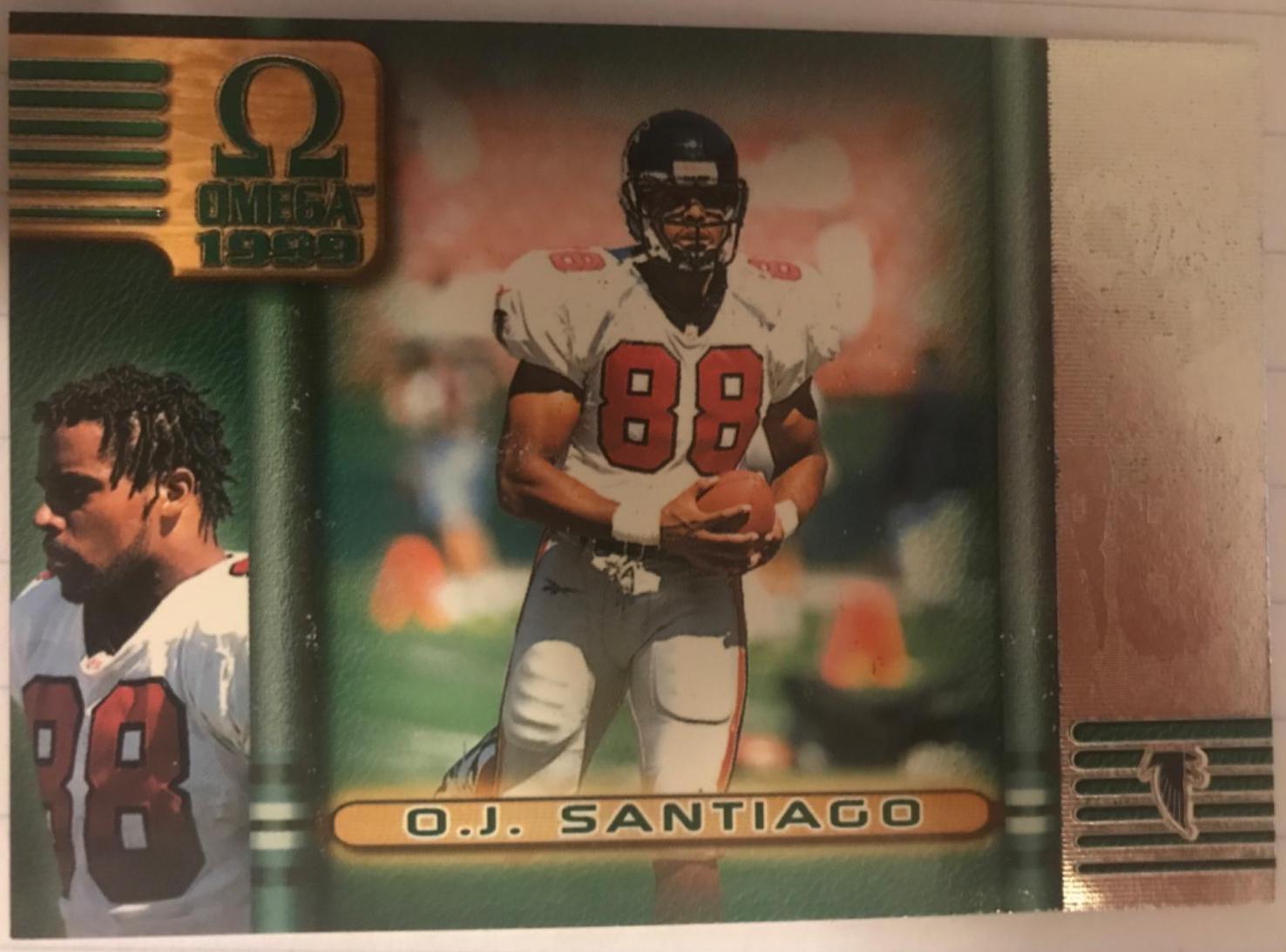 O.J. Santiago #15 Football Cards 1999 Pacific Omega