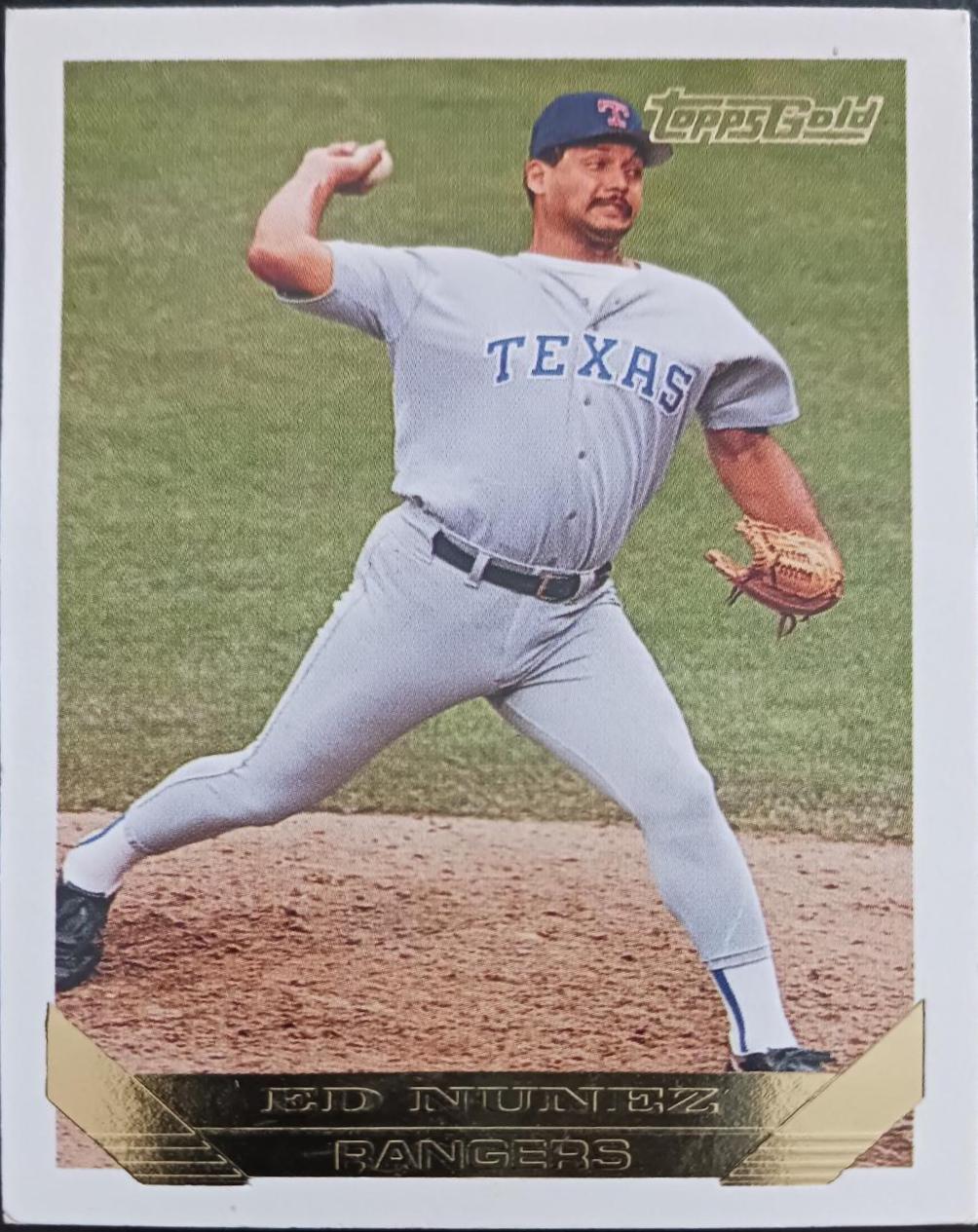 Ed Nunez #19 Basketball Cards 1992 Topps Gold