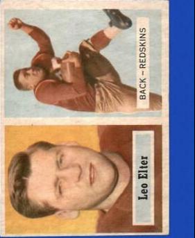 Leo Elter #36 Football Cards 1957 Topps