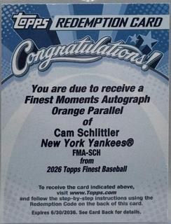 Cam Schlittler