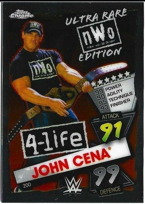 John Cena #200 Wrestling Cards 2021 Topps Slam Attax Chrome WWE