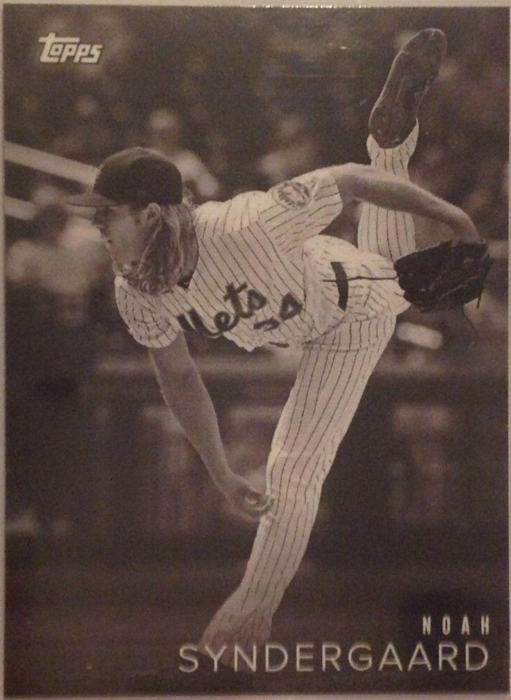 Noah Syndergaard #9 Baseball Cards 2018 Topps on Demand Black & White