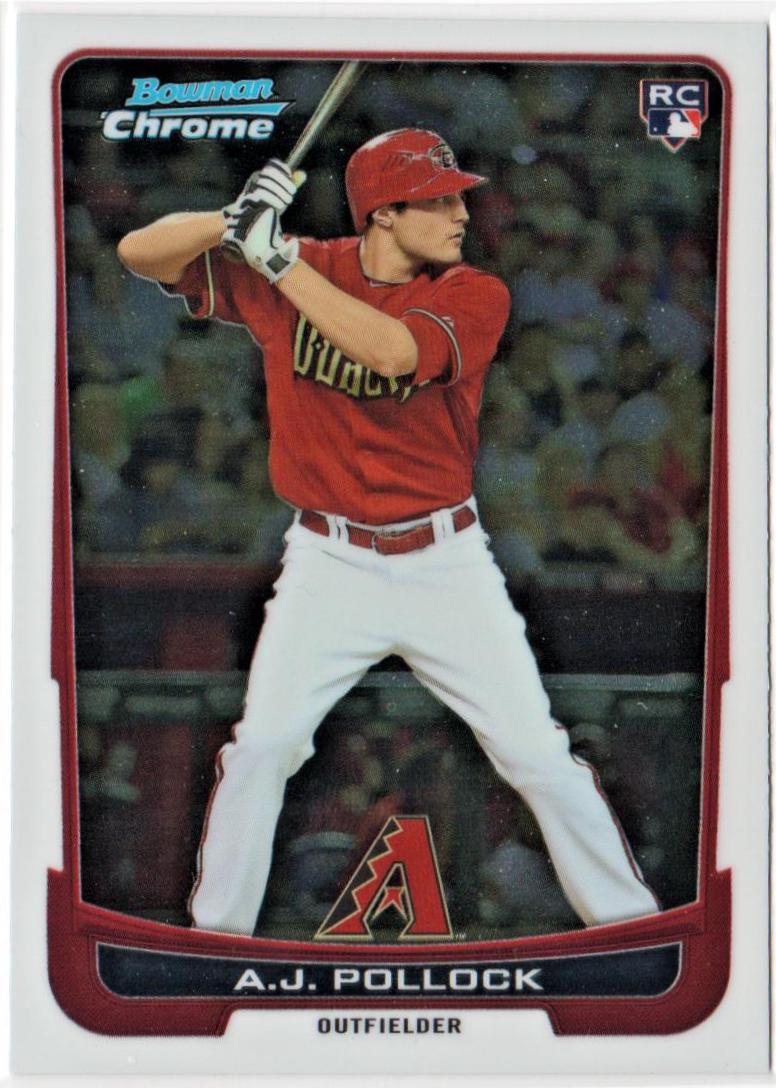 A. J. Pollock #9 Baseball Cards 2012 Bowman Chrome Draft