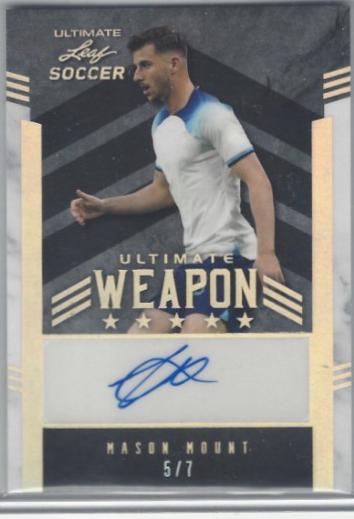 Mason Mount #W-MM1 2022 Leaf Ultimate Weapon Autograph Soccer