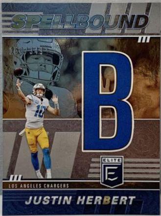 Justin Herbert #SB-JH4 2022 Donruss Elite Football Spellbound