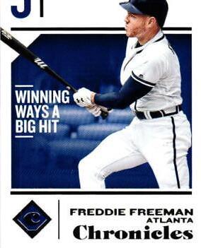 Freddie Freeman #4 Baseball Cards 2018 Panini Chronicles