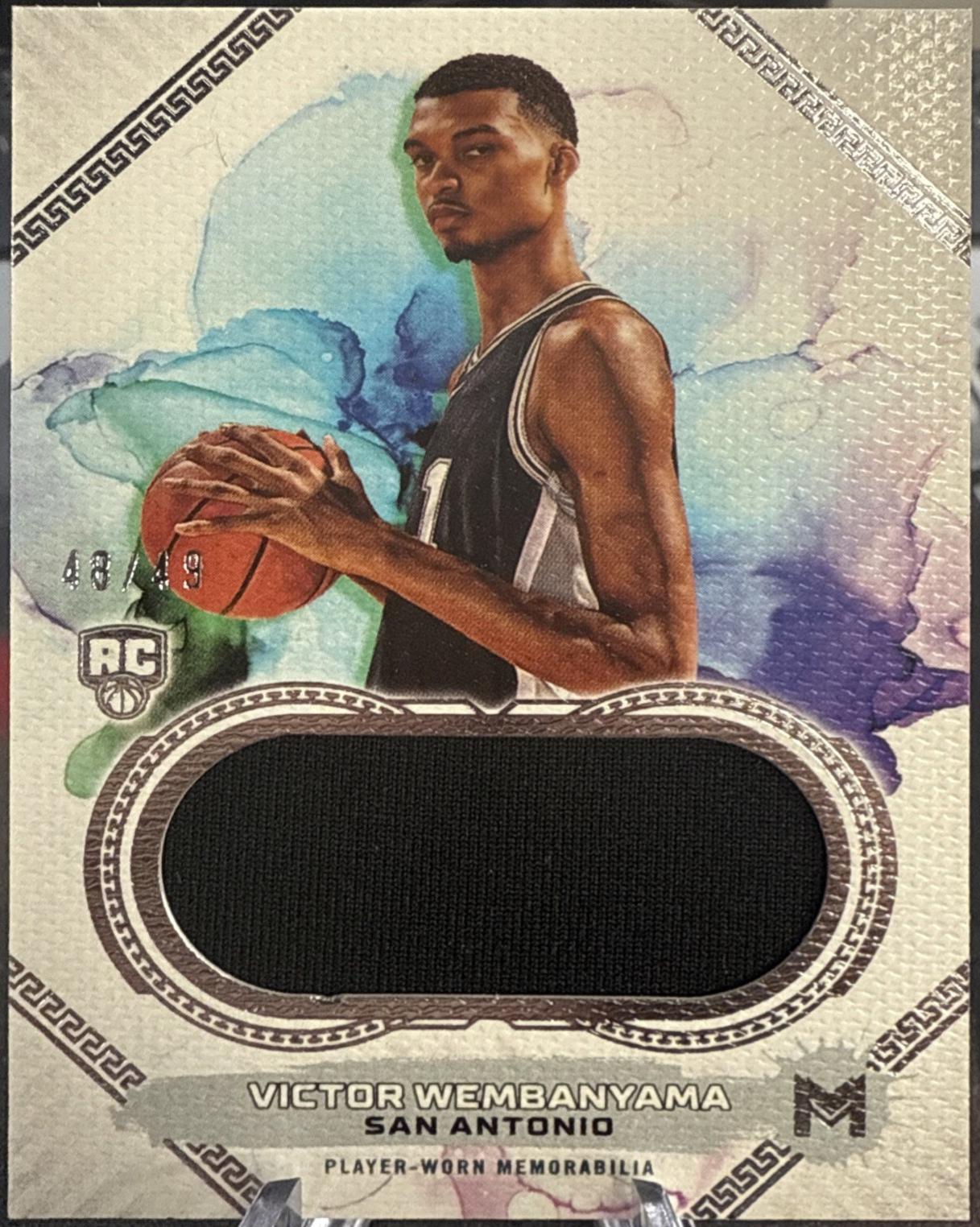 Victor Wembanyama #MRR-1 Basketball Cards 2023 Topps Motif Rookie Relic