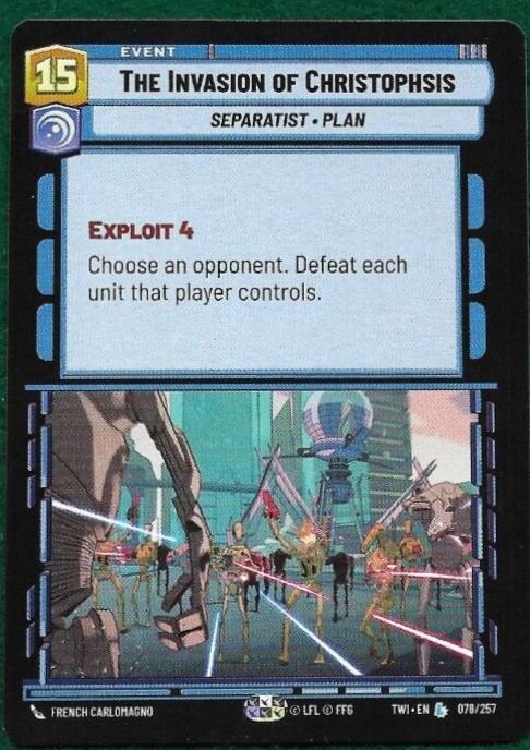 The Invasion of Christophsis #78 Star Wars Unlimited: Twilight of the Republic