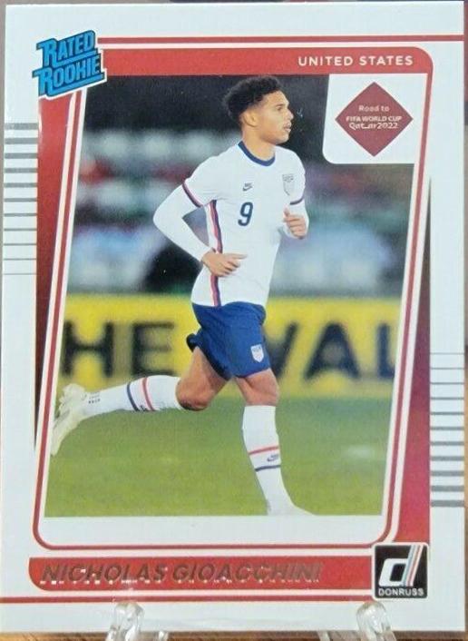 Nicholas Gioacchini #190 Soccer Cards 2021 Panini Donruss Road to Qatar