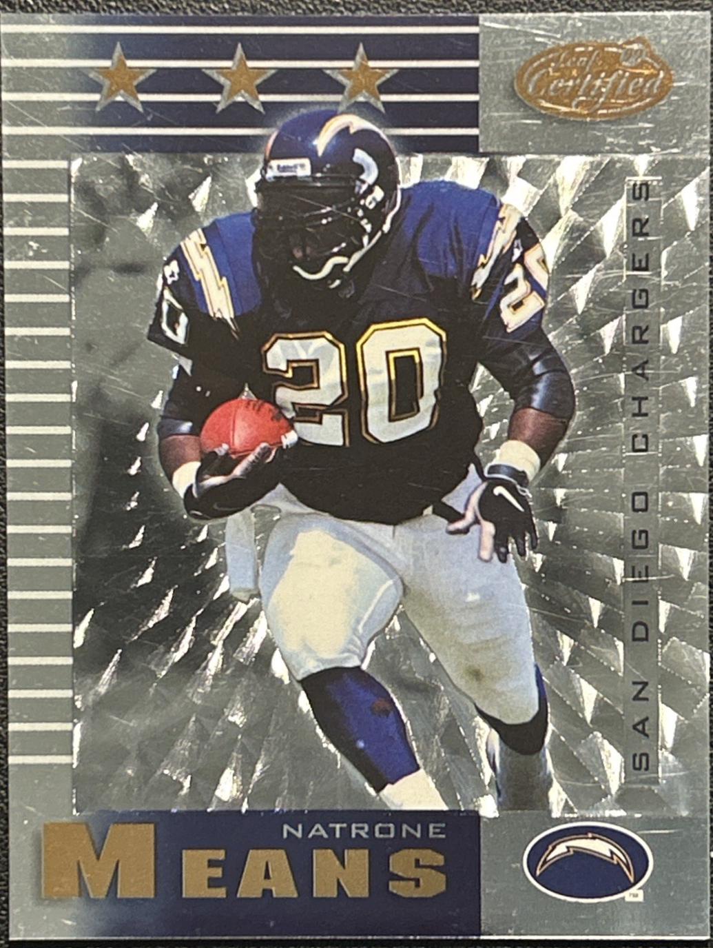 Natrone Means #171 1999 Leaf Certified Football