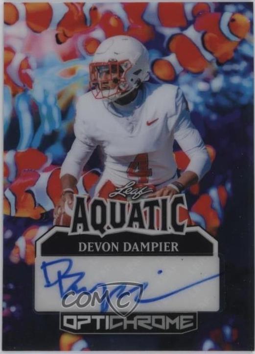 Devon Dampier #A-DD1 2025 Leaf Optichrome Aquatic Auto Football