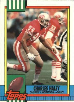 Charles Haley #17 Football Cards 1990 Topps Tiffany