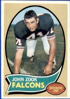 John Zook #209 Football Cards 1970 Topps