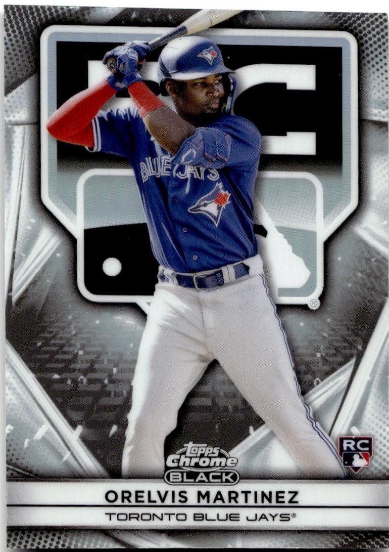 Orelvis Martinez #54 Baseball Cards 2025 Topps Chrome Black Rookie Design Variation