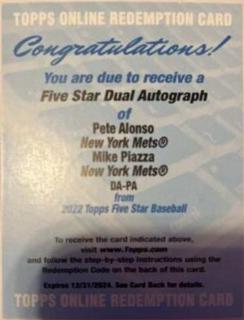 Pete Alonso / Mike Piazza