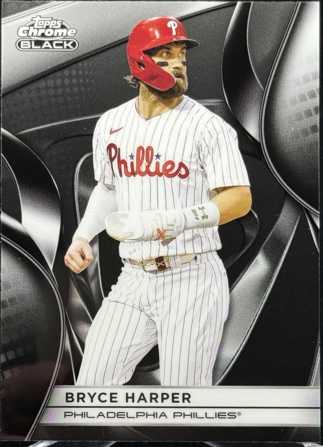 Bryce Harper #2 Baseball Cards 2025 Topps Chrome Black