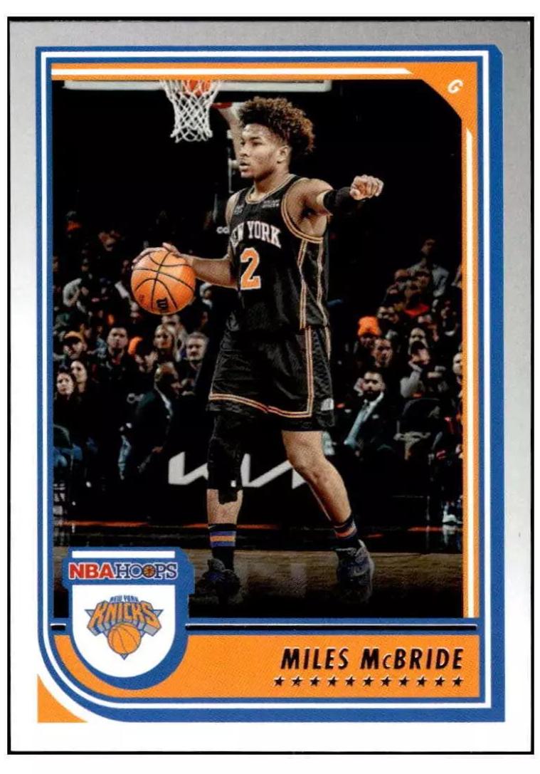 Miles McBride #27 Basketball Cards 2022 Panini Hoops