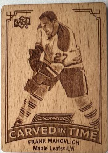 Frank Mahovlich #CT-5 Hockey Cards 2023 Upper Deck Engrained Carved in Time