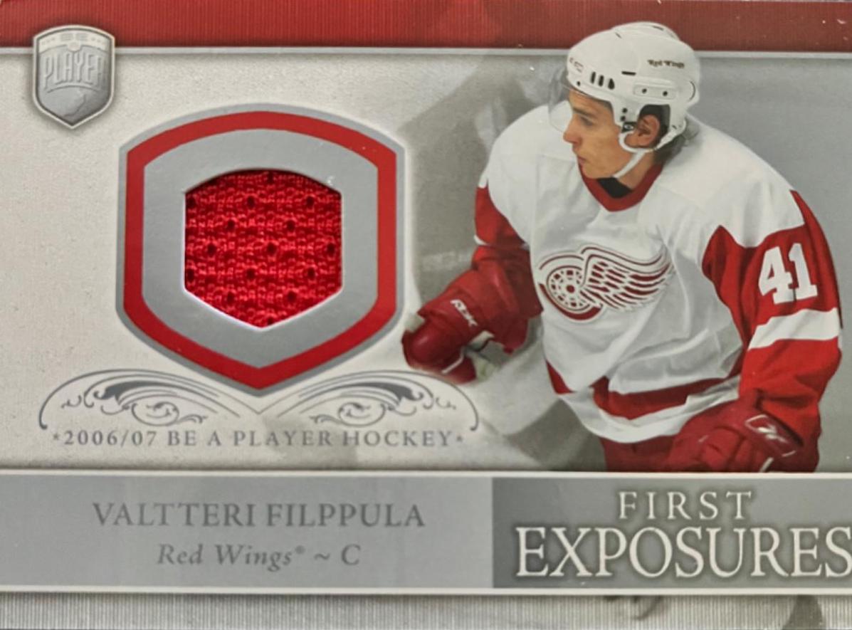 Valteri Filppula #FE-VF Hockey Cards 2006 Upper Deck Be A Player First Exposures-Jersey