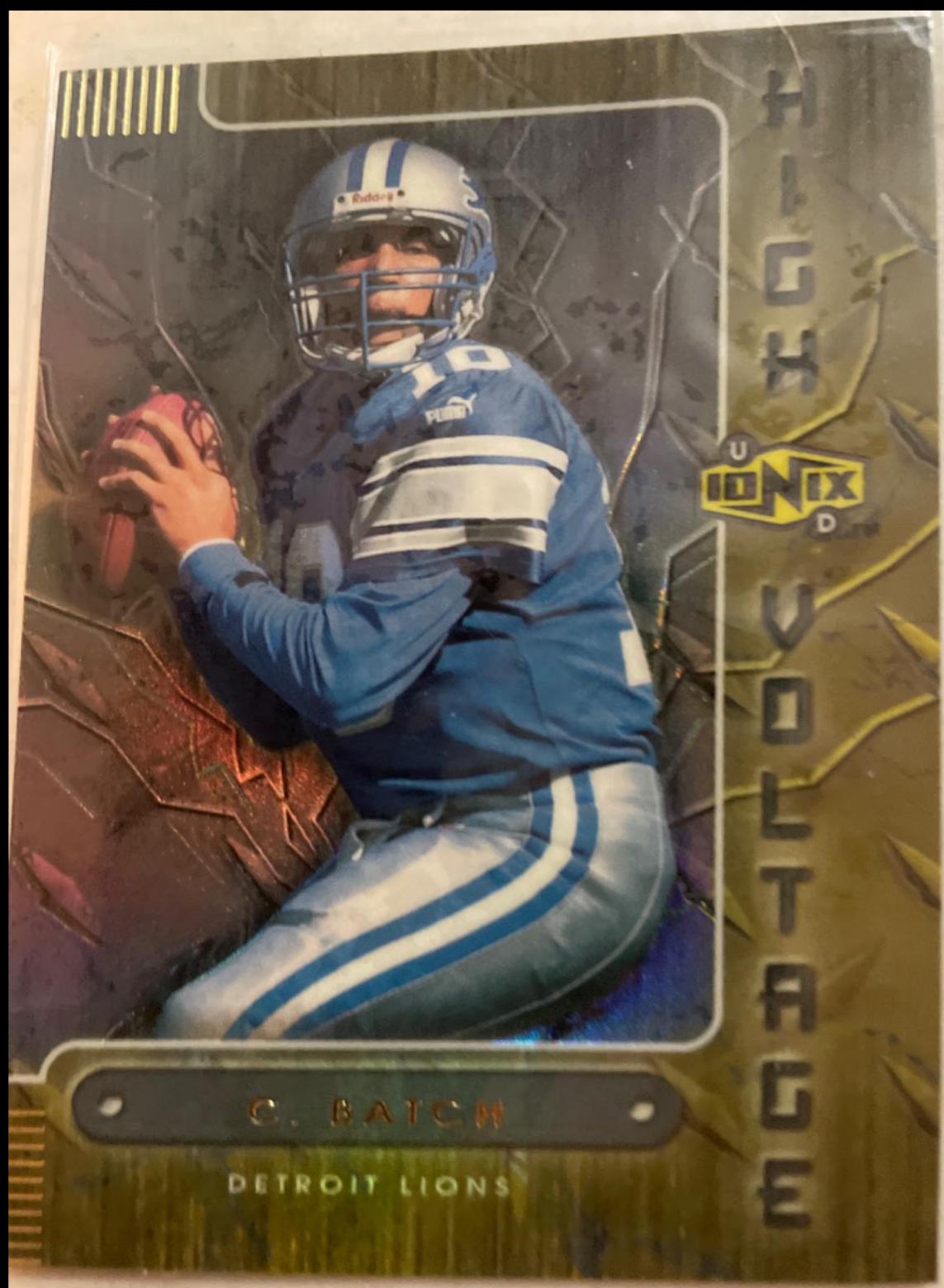 Charlie Batch #HV6 Football Cards 2000 Upper Deck Ionix High Voltage
