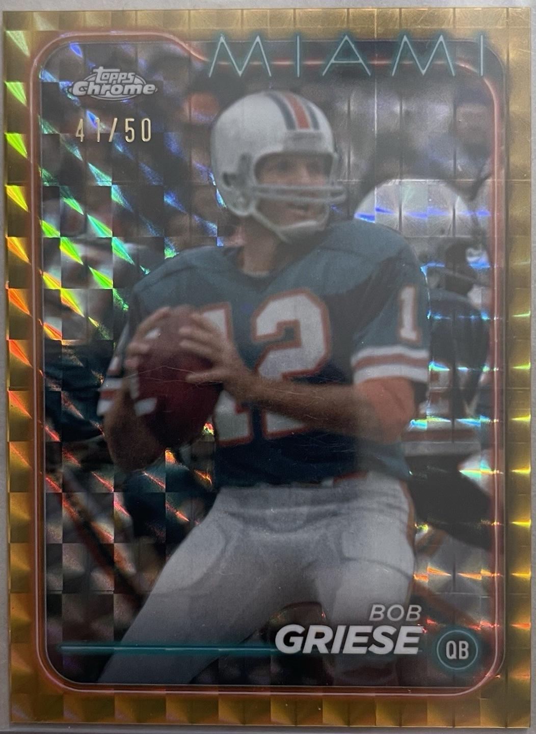 Bob Griese [Gold Refractor] #107