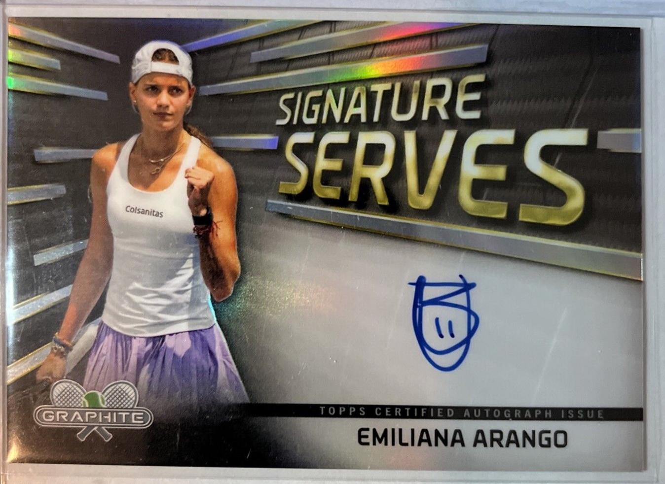 Emiliana Arango #SS-EA Tennis Cards 2024 Topps Graphite Signature Serves
