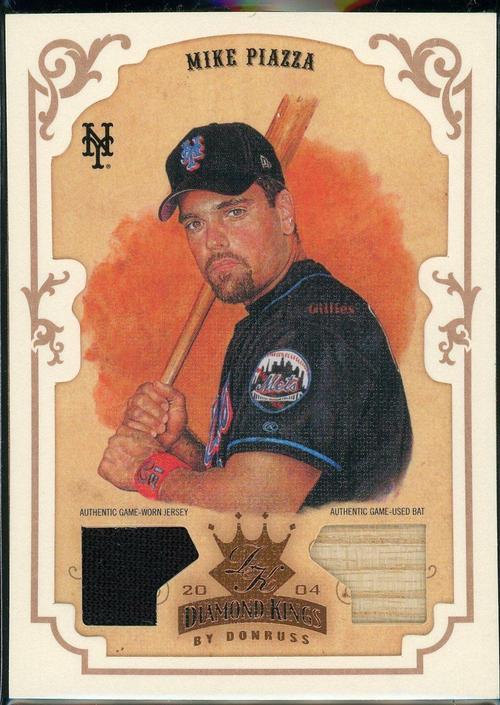 Mike Piazza #50 Baseball Cards 2004 Donruss Diamond Kings