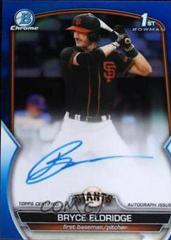 Bryce Eldridge [Blue] #CDA-BE Baseball Cards 2023 Bowman Draft Chrome Prospect Autographs Prices