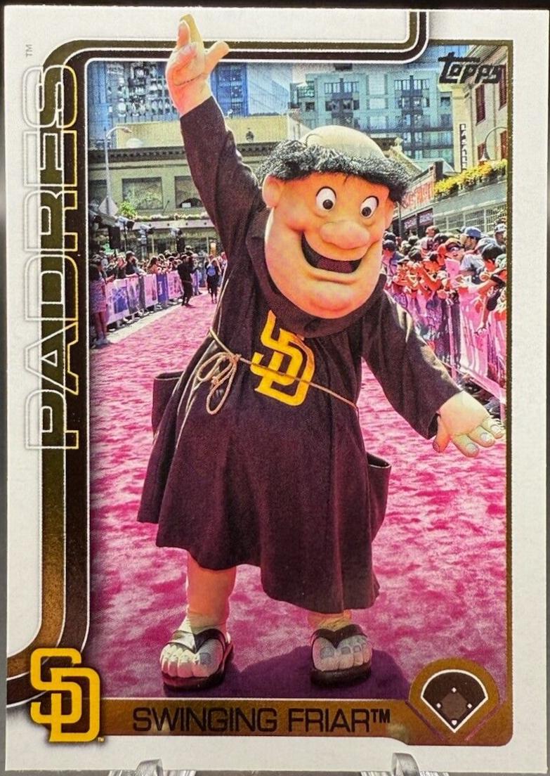 Swinging Friar #M-20 Baseball Cards 2025 Topps Celebration Mega Box Mascot