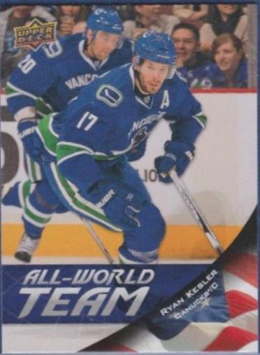 Ryan Kesler #AW27 Hockey Cards 2011 Upper Deck All World Team