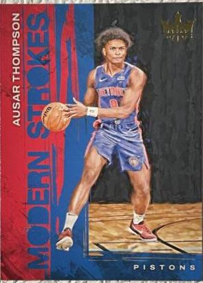 Ausar Thompson #13 Basketball Cards 2023 Panini Court Kings Modern Strokes