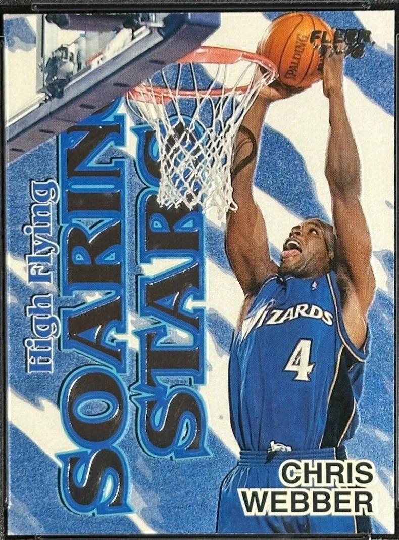 Chris Webber #20 Basketball Cards 1997 Fleer High Flying Soaring Stars
