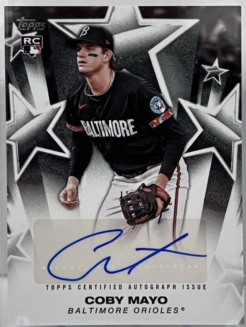 Coby Mayo #BSA-CMA Baseball Cards 2025 Topps Baseball Stars Autograph