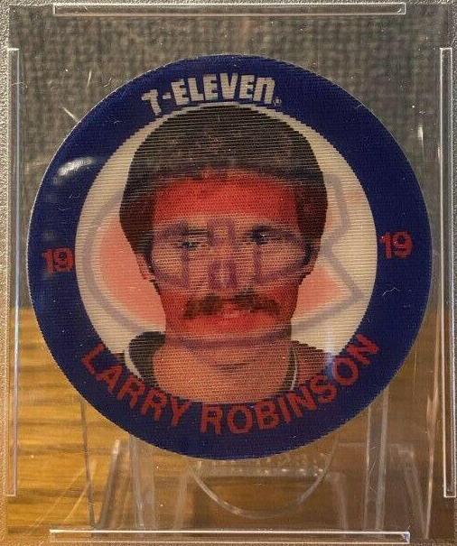 Larry Robinson Hockey Cards 1984 7-Eleven Discs