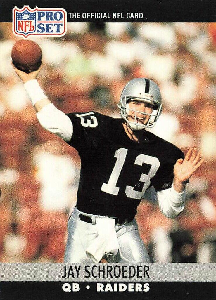Jay Schroeder #548 Football Cards 1990 Pro Set