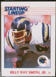 Billy Ray Smith Football Cards 1988 Kenner Starting Lineup