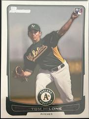 Tom Milone #196 Baseball Cards 2012 Bowman Prices